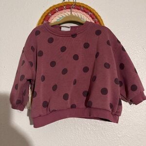 zara dot sweater